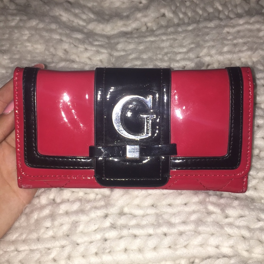 Black and Red Guess Wallet
